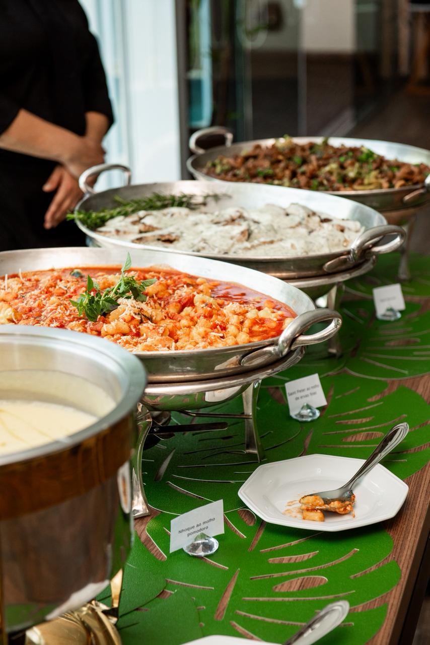 Buffet do coquetel